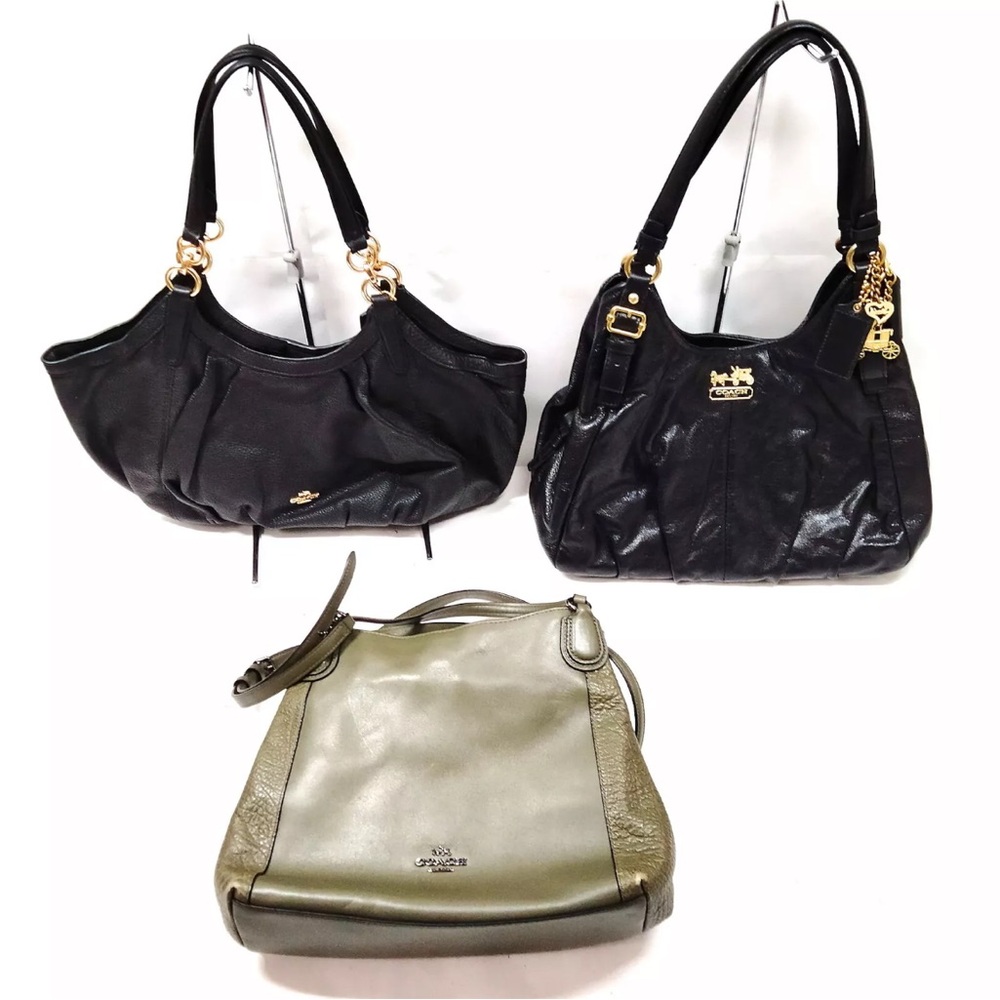 Coach Hand Bag 3 set Black
Leather